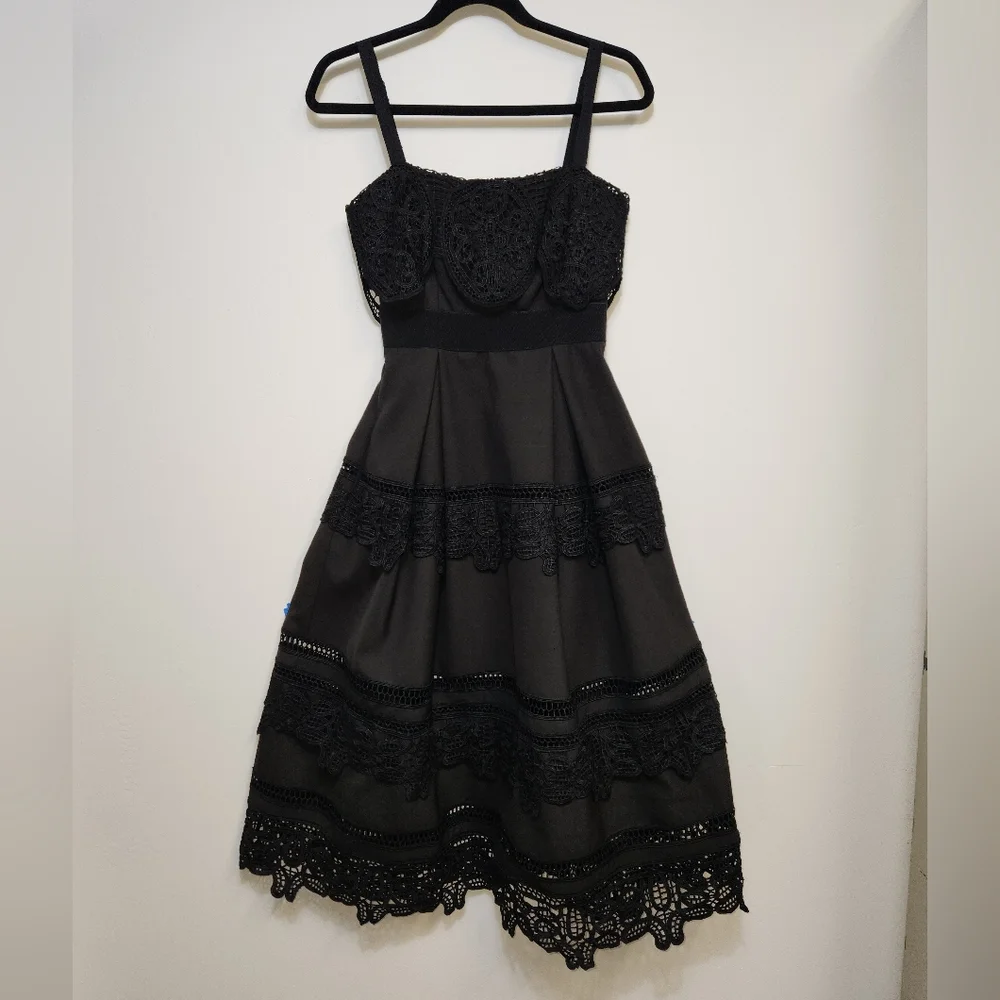 liza luxe lace dress Liza Luxe Dresses | Liza Luxe Elegant Black Lace Dress Size S. Sku D08 | Color: Black | Size: S